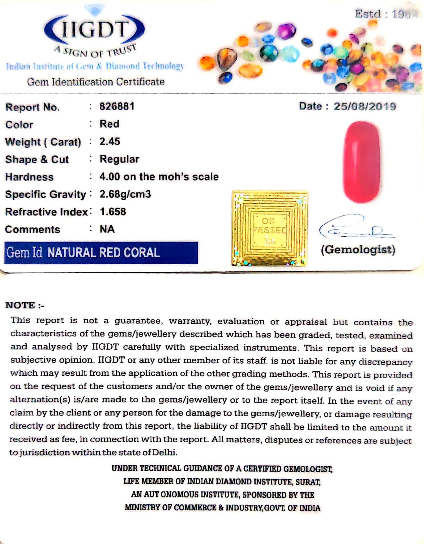 Natural Italian Moonga