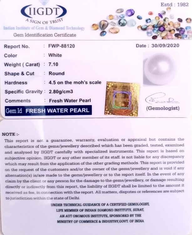 7.88 Ratti Fresh Water Pearl (277)